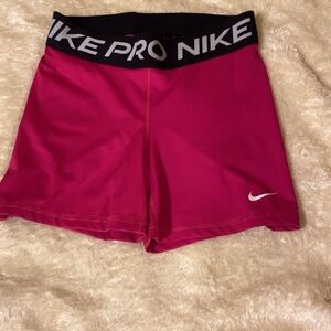Nike Pink Athletic Shorts Lightweight Elastic Waist